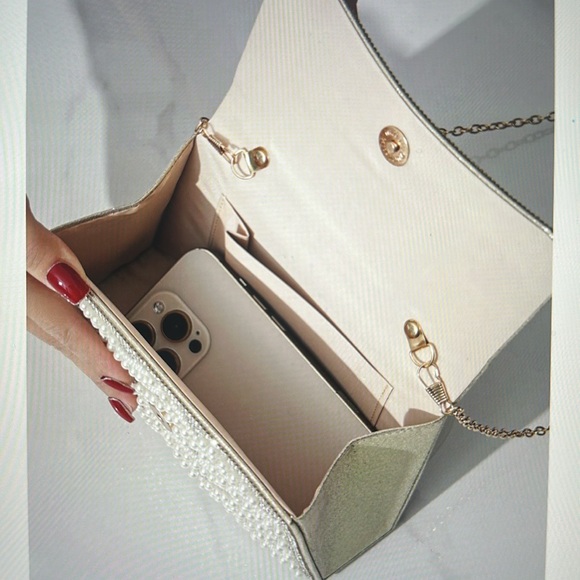 Women’s Elegant pearl evening bag handbag - Picture 5 of 7